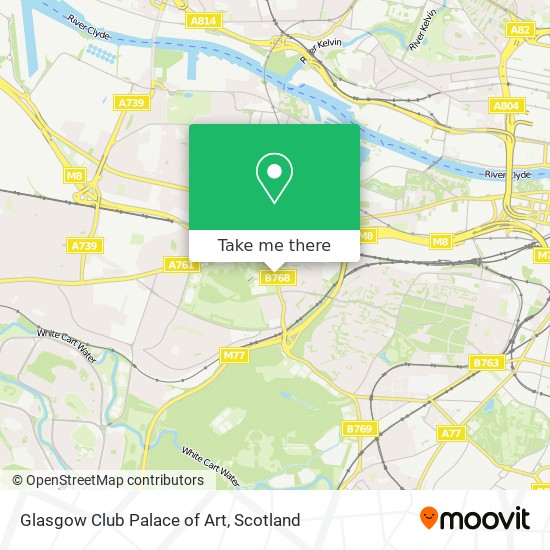 Glasgow Club Palace of Art map