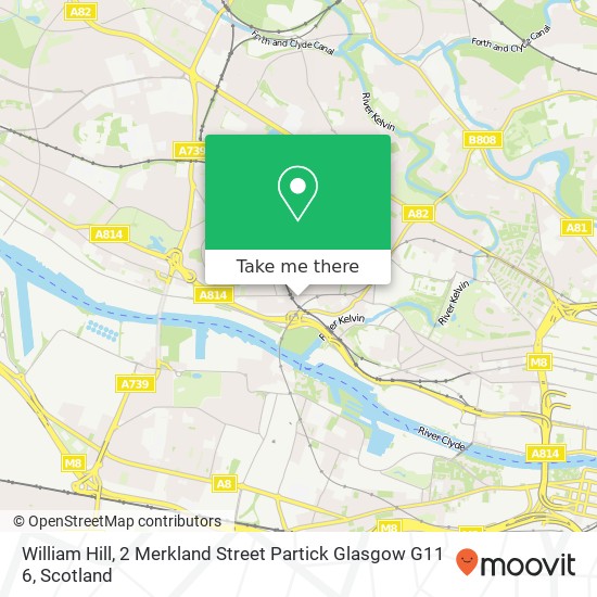 William Hill, 2 Merkland Street Partick Glasgow G11 6 map