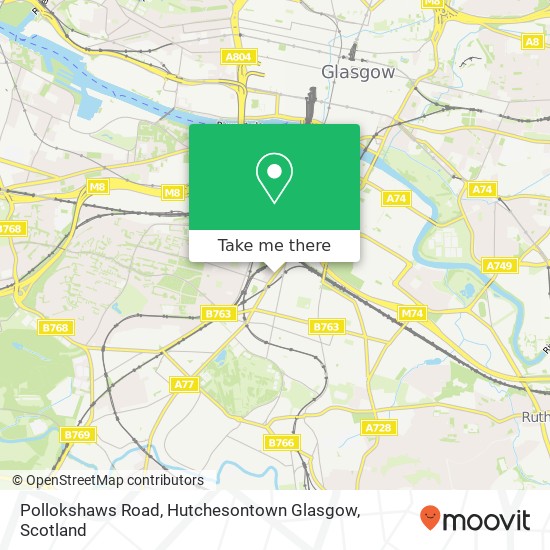 Pollokshaws Road, Hutchesontown Glasgow map