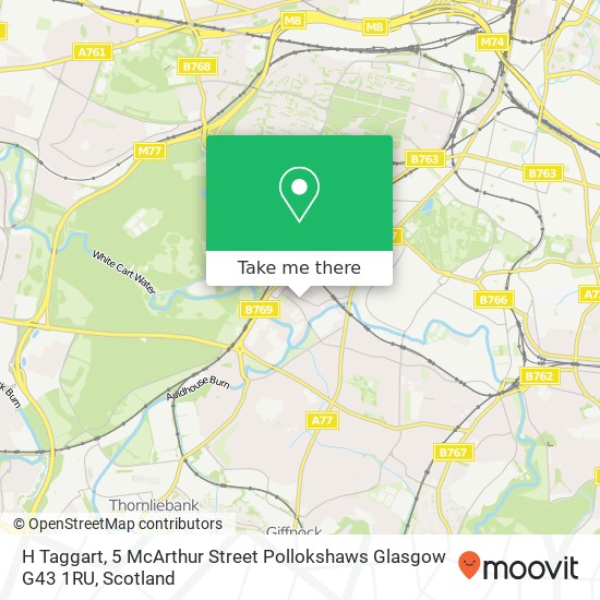 H Taggart, 5 McArthur Street Pollokshaws Glasgow G43 1RU map