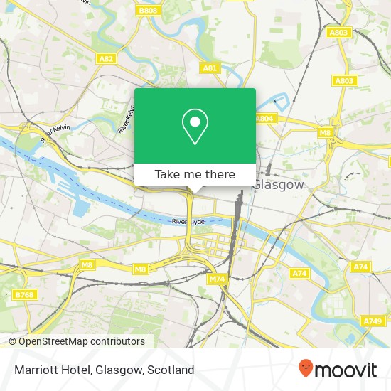 Marriott Hotel, Glasgow map