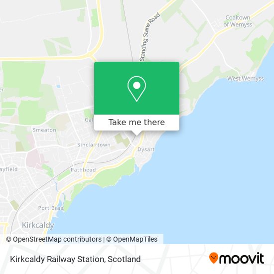 Kirkcaldy Railway Station map