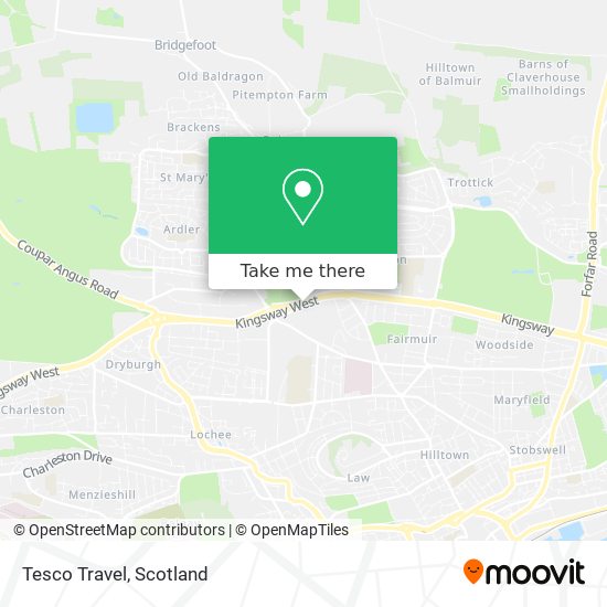 Tesco Travel map