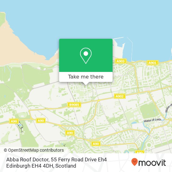 Abba Roof Doctor, 55 Ferry Road Drive Eh4 Edinburgh EH4 4DH map