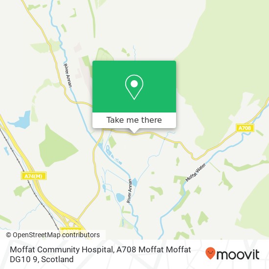 Moffat Community Hospital, A708 Moffat Moffat DG10 9 map