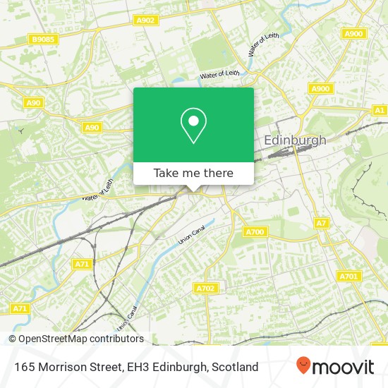 165 Morrison Street, EH3 Edinburgh map