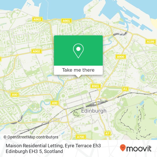 Maison Residential Letting, Eyre Terrace Eh3 Edinburgh EH3 5 map