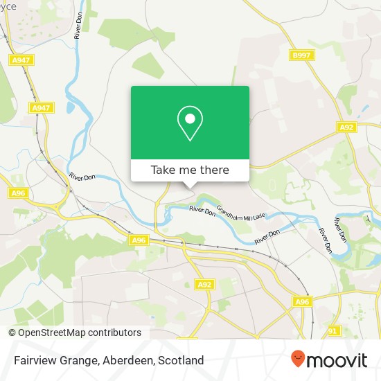 Fairview Grange, Aberdeen map