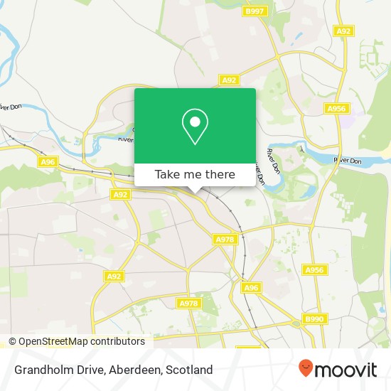 Grandholm Drive, Aberdeen map