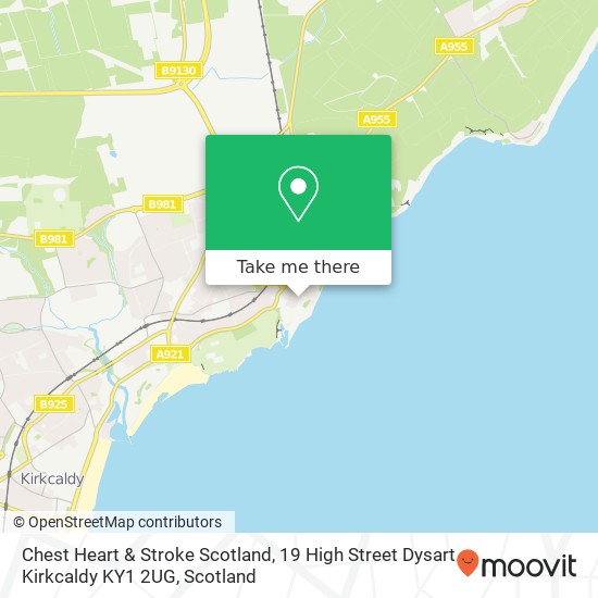 Chest Heart & Stroke Scotland, 19 High Street Dysart Kirkcaldy KY1 2UG map