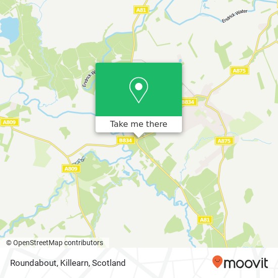 Roundabout, Killearn map