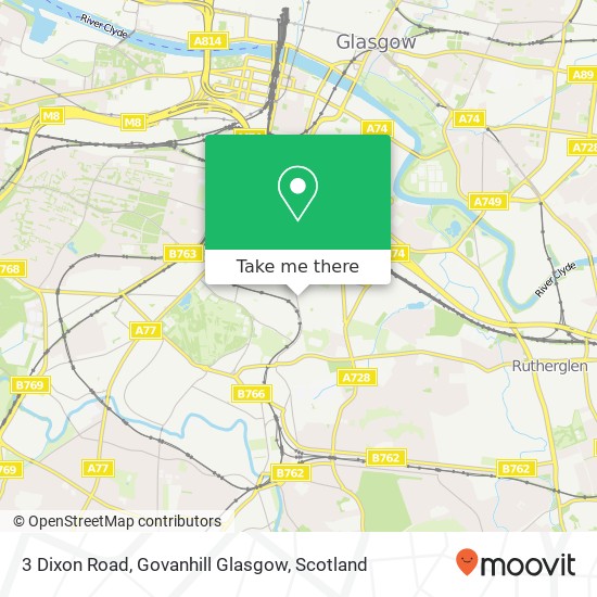 3 Dixon Road, Govanhill Glasgow map
