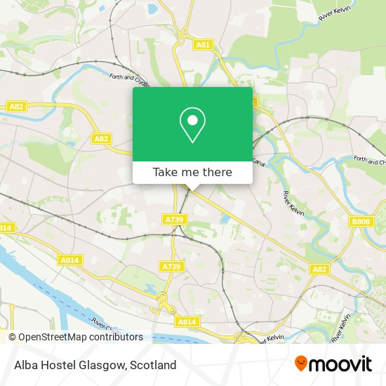 Alba Hostel Glasgow map