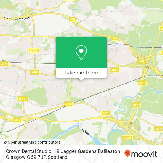 Crown Dental Studio, 19 Jagger Gardens Ballieston Glasgow G69 7JP map