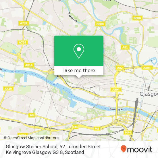 Glasgow Steiner School, 52 Lumsden Street Kelvingrove Glasgow G3 8 map