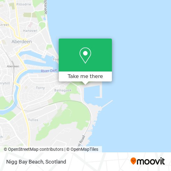 Nigg Bay Beach map