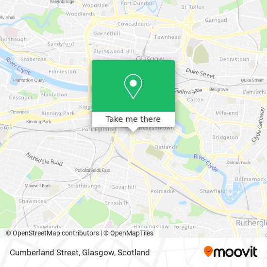 Cumberland Street, Glasgow map