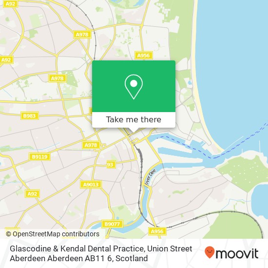 Glascodine & Kendal Dental Practice, Union Street Aberdeen Aberdeen AB11 6 map