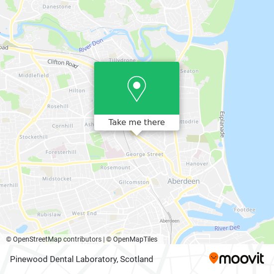 Pinewood Dental Laboratory map