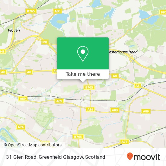 31 Glen Road, Greenfield Glasgow map
