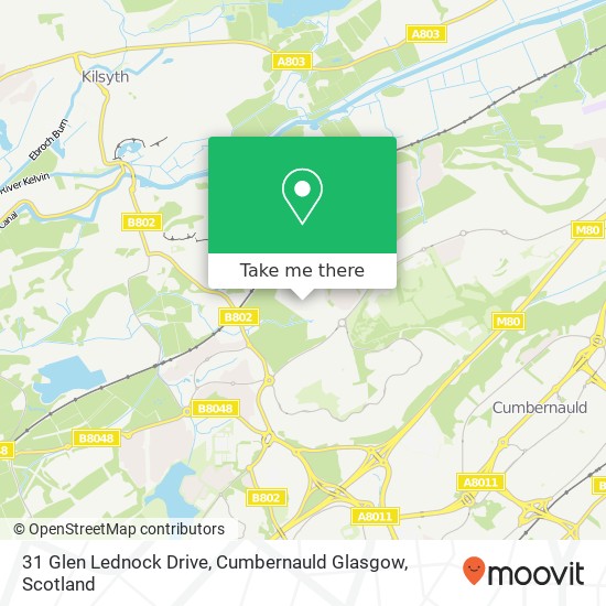 31 Glen Lednock Drive, Cumbernauld Glasgow map