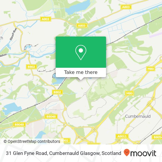 31 Glen Fyne Road, Cumbernauld Glasgow map