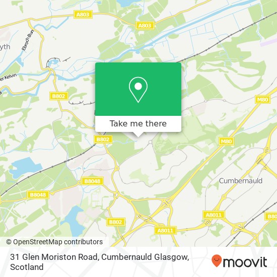 31 Glen Moriston Road, Cumbernauld Glasgow map
