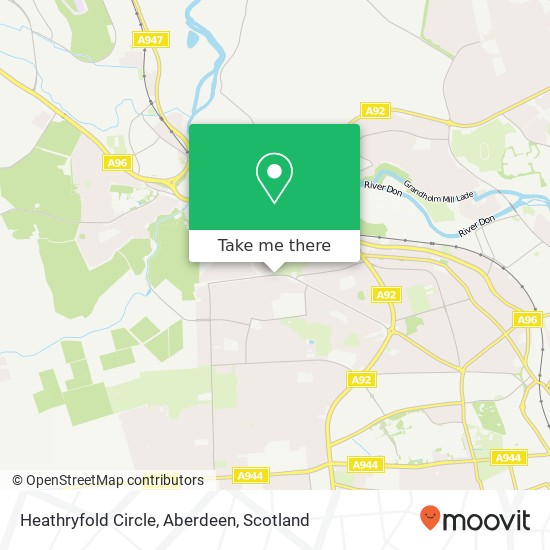 Heathryfold Circle, Aberdeen map