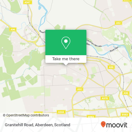 Granitehill Road, Aberdeen map