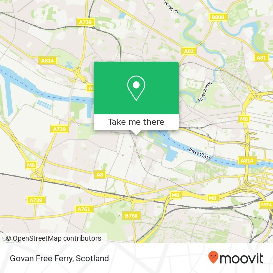 Govan Free Ferry map