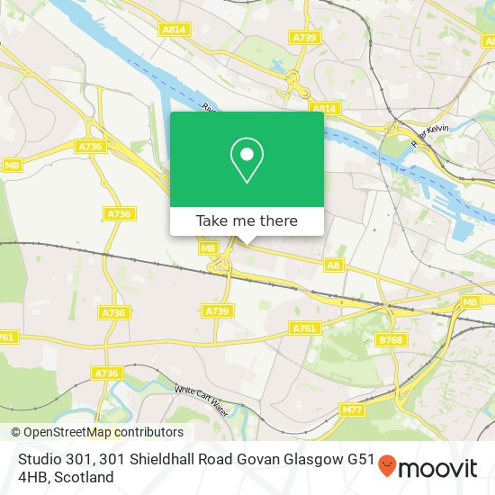 Studio 301, 301 Shieldhall Road Govan Glasgow G51 4HB map