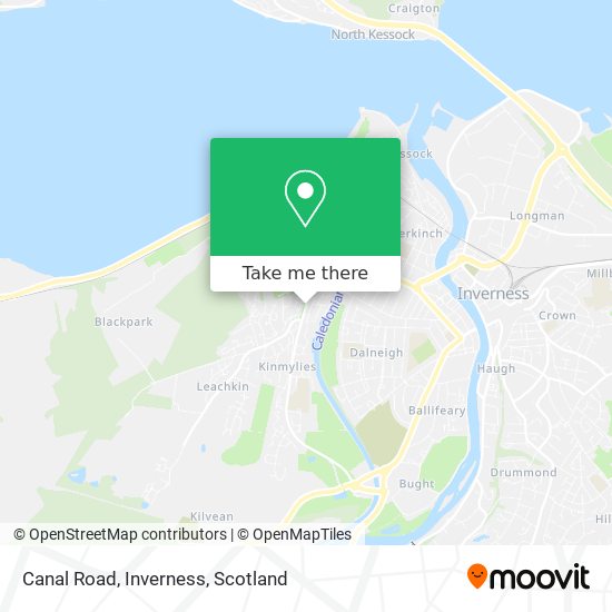 Canal Road, Inverness map