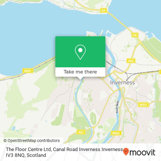The Floor Centre Ltd, Canal Road Inverness Inverness IV3 8NQ map