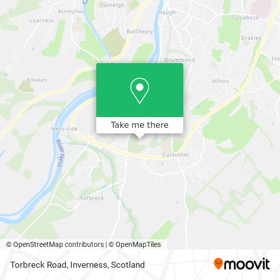 Torbreck Road, Inverness map