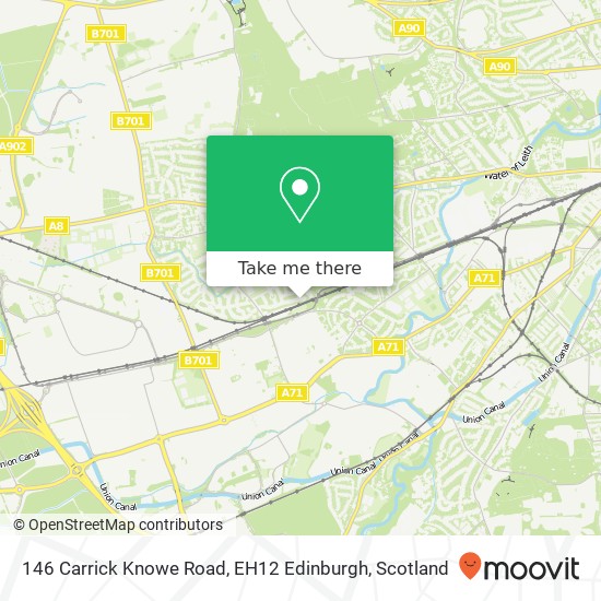 146 Carrick Knowe Road, EH12 Edinburgh map
