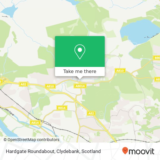 Hardgate Roundabout, Clydebank map