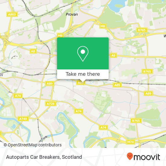 Autoparts Car Breakers map
