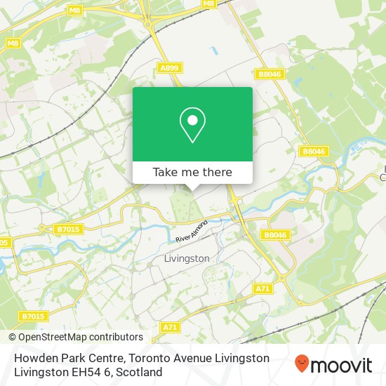 Howden Park Centre, Toronto Avenue Livingston Livingston EH54 6 map