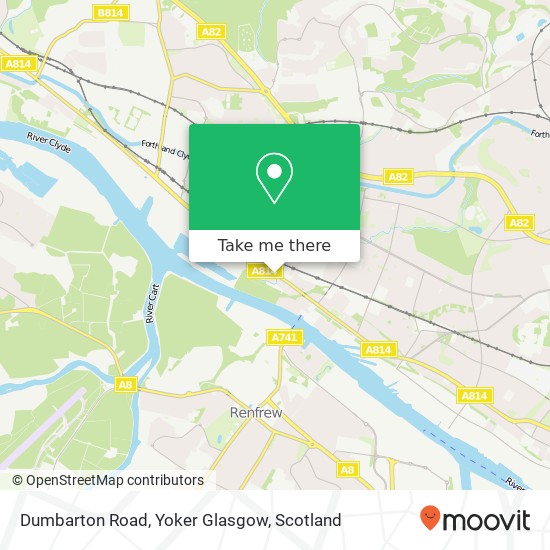 Dumbarton Road, Yoker Glasgow map