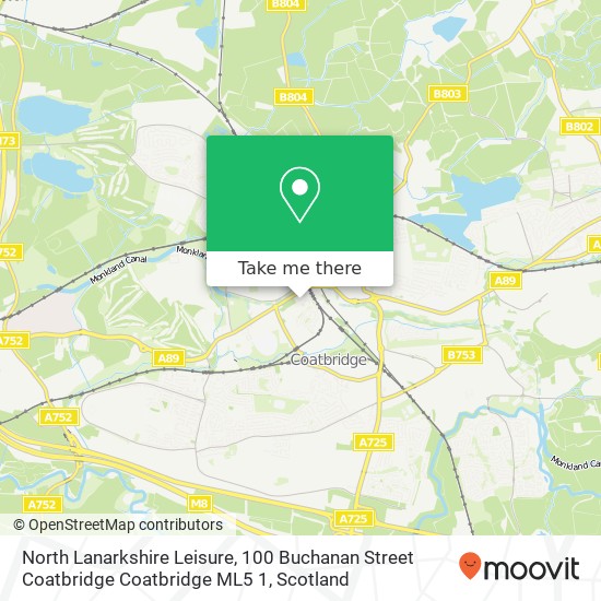 North Lanarkshire Leisure, 100 Buchanan Street Coatbridge Coatbridge ML5 1 map