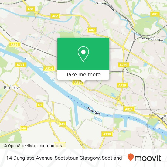 14 Dunglass Avenue, Scotstoun Glasgow map