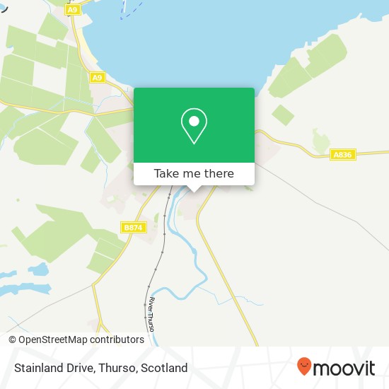 Stainland Drive, Thurso map