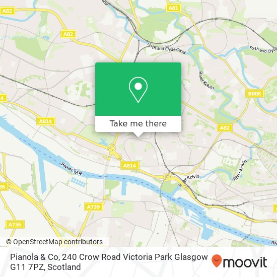 Pianola & Co, 240 Crow Road Victoria Park Glasgow G11 7PZ map