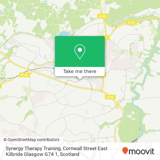 Synergy Therapy Training, Cornwall Street East Kilbride Glasgow G74 1 map