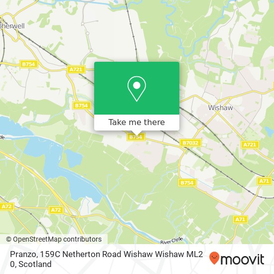Pranzo, 159C Netherton Road Wishaw Wishaw ML2 0 map