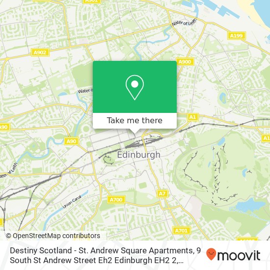 Destiny Scotland - St. Andrew Square Apartments, 9 South St Andrew Street Eh2 Edinburgh EH2 2 map