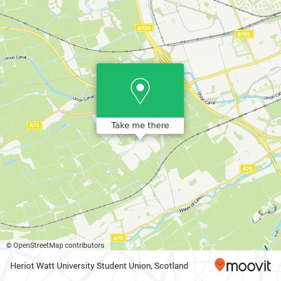 Heriot Watt University Student Union map