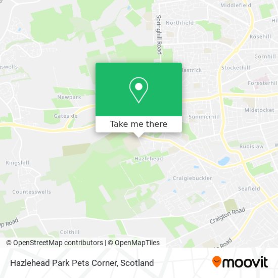 Hazlehead Park Pets Corner map