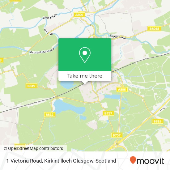 1 Victoria Road, Kirkintilloch Glasgow map