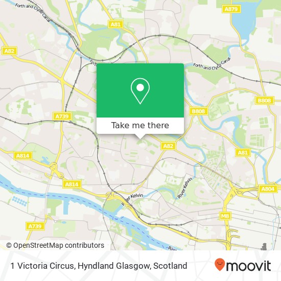 1 Victoria Circus, Hyndland Glasgow map